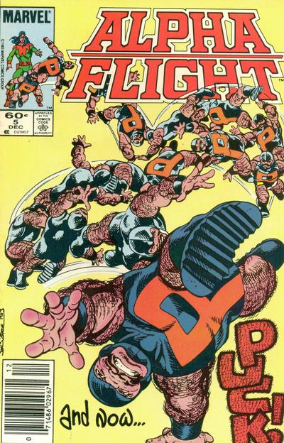 Cover for Alpha Flight (Marvel, 1983 series) #5 [Newsstand]