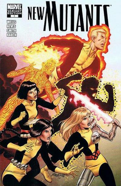 Cover for New Mutants (Marvel, 2009 series) #1 [Cover F - Dynamic Forces Variant]
