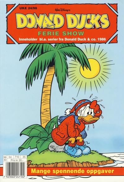 Cover for Donald Ducks Show (Hjemmet / Egmont, 1957 series) #[97] - Ferie show 1998