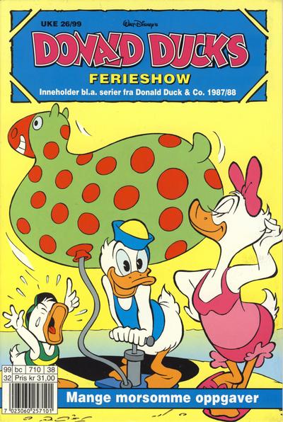 Cover for Donald Ducks Show (Hjemmet / Egmont, 1957 series) #[100] - Ferieshow 1999