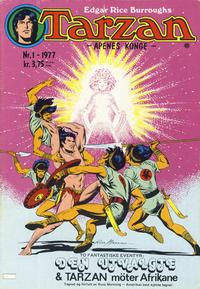 Cover for Tarzan (Atlantic Forlag, 1977 series) #1/1977
