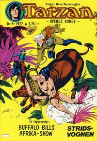 Cover for Tarzan (Atlantic Forlag, 1977 series) #4/1977