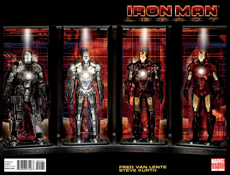 Cover for Iron Man: Legacy (Marvel, 2010 series) #1 [Variant Edition - Movie Variant]