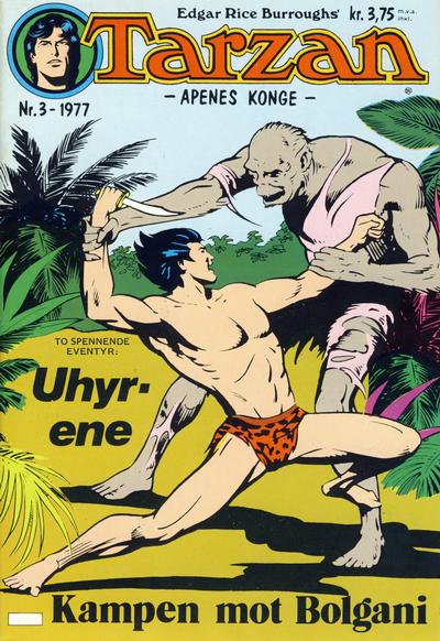 Cover for Tarzan (Atlantic Forlag, 1977 series) #3/1977