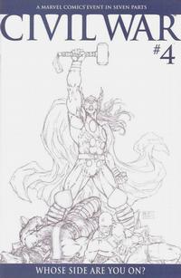 Cover Thumbnail for Civil War (Marvel, 2006 series) #4 [Retailer Incentive Sketch Cover]