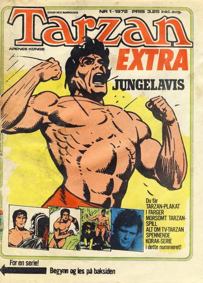 Cover for Tarzan Extra [Tarzan Jungelavis] (Illustrerte Klassikere / Williams Forlag, 1972 series) #1/1972