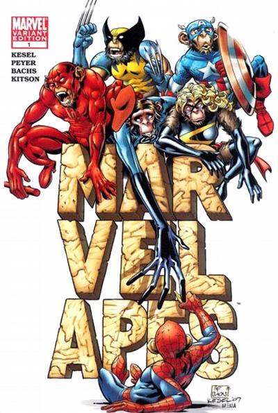 Cover for Marvel Apes (Marvel, 2008 series) #1 [Variant Edition]