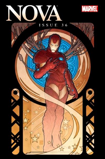 Cover for Nova (Marvel, 2007 series) #36 [Iron Man Variant Edition]