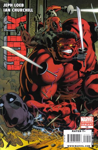 Cover for Hulk (Marvel, 2008 series) #14 [Second Printing]
