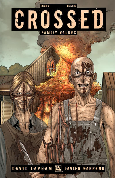 Cover for Crossed Family Values (Avatar Press, 2010 series) #2 [Regular Cover - Jacen Burrows]