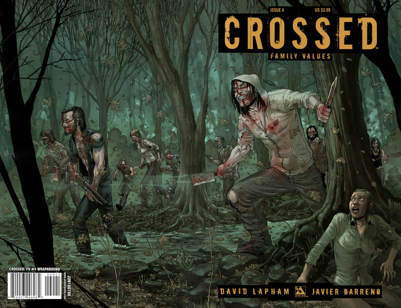 Cover for Crossed Family Values (Avatar Press, 2010 series) #4 [Wraparound Cover - Jacen Burrows]