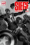 Cover for Siege: Captain America (Marvel, 2010 series) #1 [black and white variant]