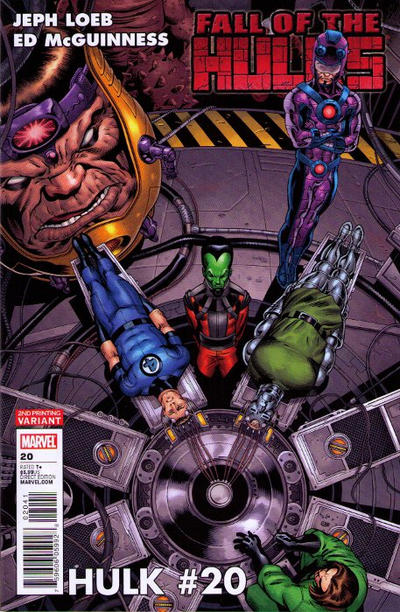 Cover for Hulk (Marvel, 2008 series) #20 [Second Printing]