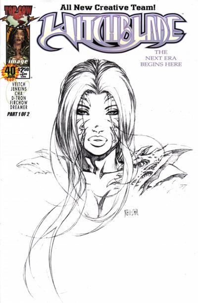 Cover for Witchblade (Image, 1995 series) #40 [Keu Cha Sketch Cover]