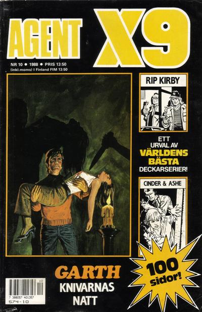 Cover for Agent X9 (Semic, 1971 series) #10/1988