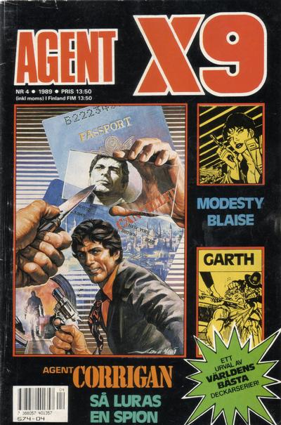 Cover for Agent X9 (Semic, 1971 series) #4/1989