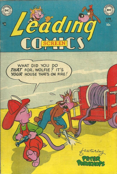 Cover for Leading Screen Comics (DC, 1950 series) #67