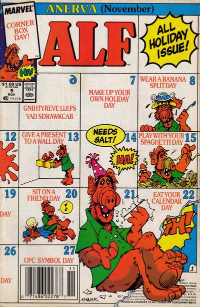 Cover for ALF (Marvel, 1988 series) #9 [Newsstand]