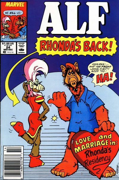 Cover for ALF (Marvel, 1988 series) #24 [Newsstand]