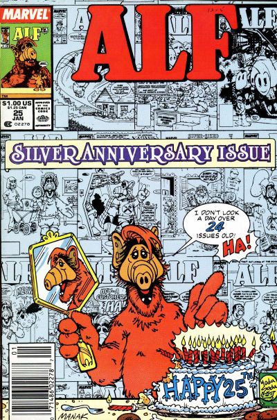 Cover for ALF (Marvel, 1988 series) #25 [Newsstand]