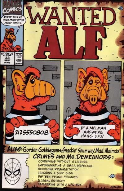 Cover for ALF (Marvel, 1988 series) #33 [Direct]