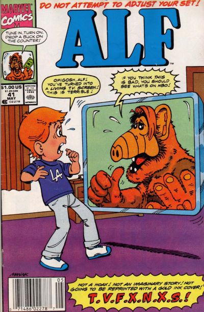 Cover for ALF (Marvel, 1988 series) #41 [Newsstand]