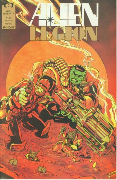 Cover for Alien Legion (Marvel, 1987 series) #15