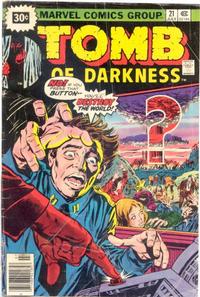 Cover Thumbnail for Tomb of Darkness (Marvel, 1974 series) #21 [30¢]