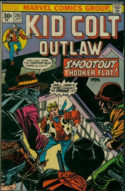 Cover for Kid Colt Outlaw (Marvel, 1949 series) #205 [30¢]