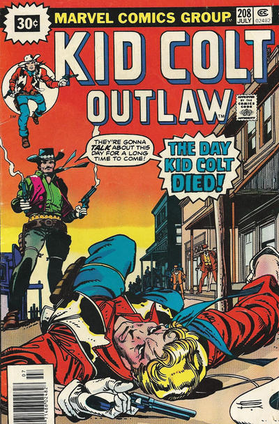 Cover for Kid Colt Outlaw (Marvel, 1949 series) #208 [30¢]