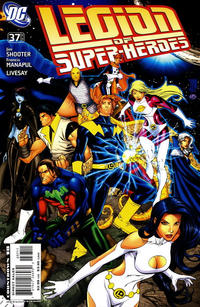 Cover Thumbnail for Supergirl and the Legion of Super-Heroes (DC, 2006 series) #37 [Right Side of Cover]