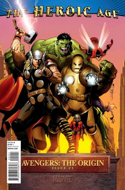 Cover for Avengers: The Origin (Marvel, 2010 series) #2 [Heroic Age Variant]