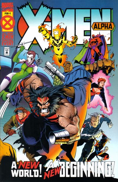 Cover for X-Men: Alpha (Marvel, 1995 series) #1 [Second Printing]