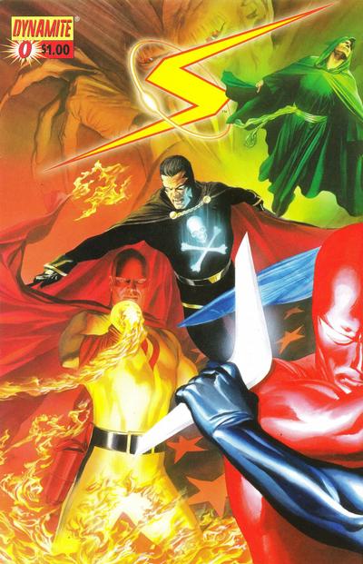 Cover for Project Superpowers (Dynamite Entertainment, 2008 series) #0 [Alex Ross Connecting Cover - Left Side]