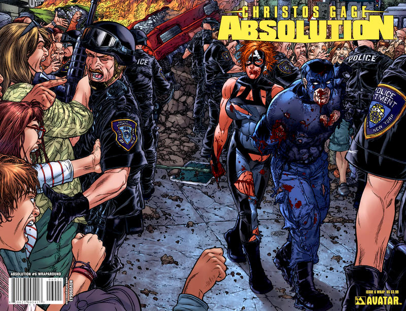 Cover for Absolution (Avatar Press, 2009 series) #6 [Wrap]