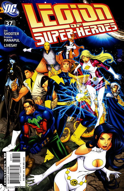 Cover for Supergirl and the Legion of Super-Heroes (DC, 2006 series) #37 [Right Side of Cover]
