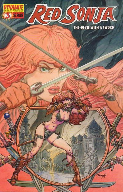 Cover for Red Sonja (Dynamite Entertainment, 2005 series) #3 [Mike Kaluta]