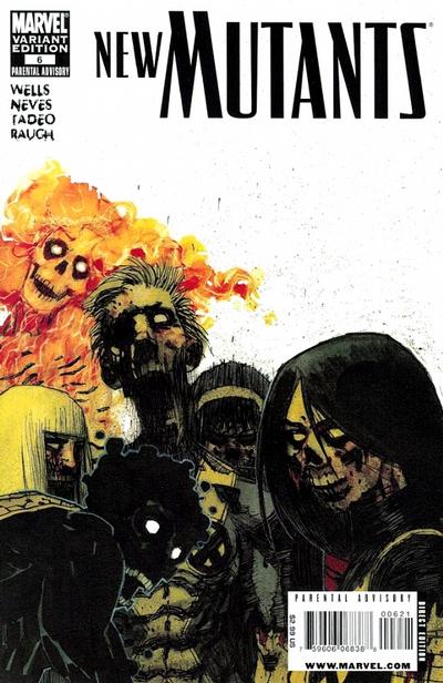 Cover for New Mutants (Marvel, 2009 series) #6 [Zombie Variant]