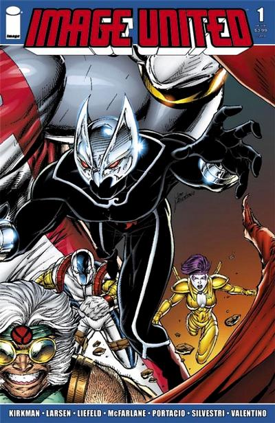 Cover for Image United (Image, 2009 series) #1 [Cover B Shadowhawk]