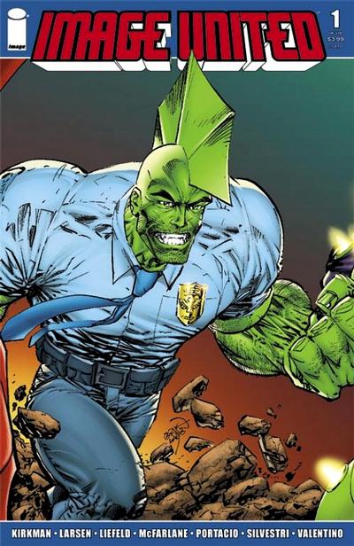 Cover for Image United (Image, 2009 series) #1 [Cover D Savage Dragon]