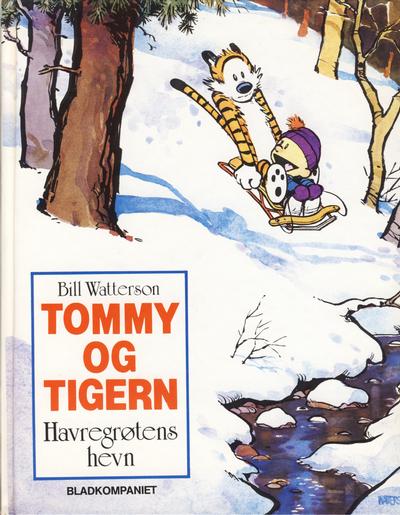 Cover for Tommy og Tigern [bok] (Bladkompaniet / Schibsted, 1991 series) #2 - Havregrøtens hevn [1. opplag]