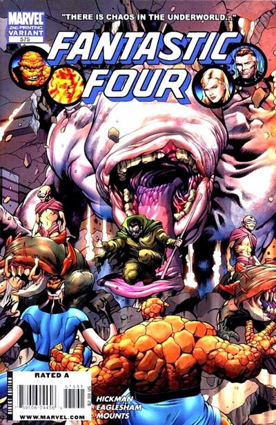 Cover for Fantastic Four (Marvel, 1998 series) #575 [2nd Printing Variant]