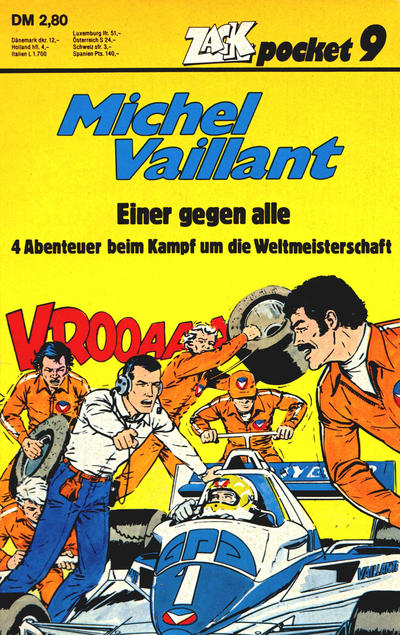 Cover for Zack Pocket (Koralle, 1980 series) #9 - Michel Vaillant - Einer gegen alle