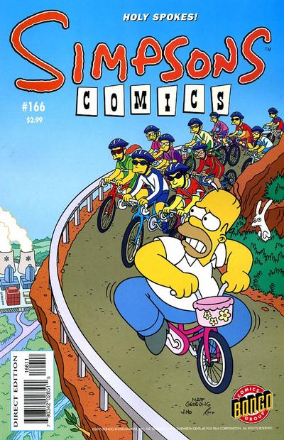 Cover for Simpsons Comics (Bongo, 1993 series) #166