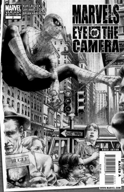 Cover for Marvels: Eye of the Camera (Marvel, 2009 series) #2 [Black and White Edition]