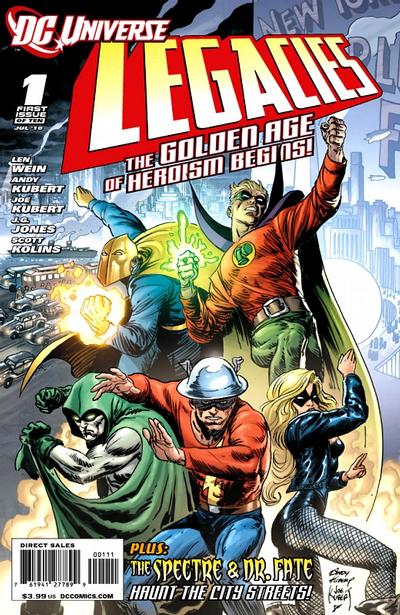 Cover for DCU: Legacies (DC, 2010 series) #1 [Andy Kubert / Joe Kubert Cover]