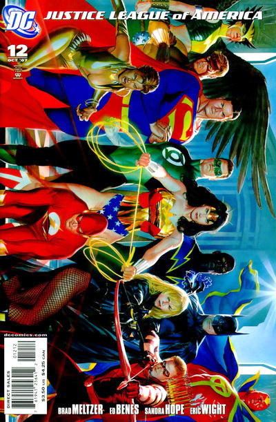 Cover for Justice League of America (DC, 2006 series) #12 [Second Printing]