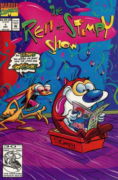 Cover for The Ren & Stimpy Show (Marvel, 1992 series) #1 [Direct]