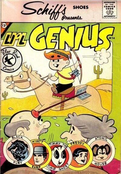 Cover for Li'l Genius (Charlton, 1959 series) #14 [Schiff's Shoes]