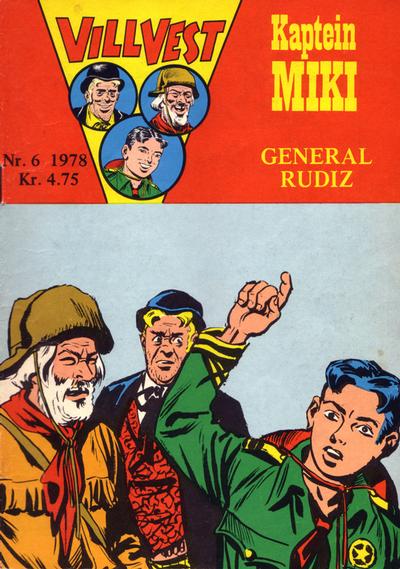 Cover for Vill Vest (Serieforlaget / Se-Bladene / Stabenfeldt, 1953 series) #6/1978